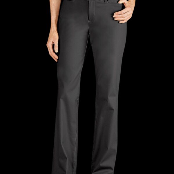 Ladies' Curvy Fit Straight Leg Flat Front Pant Thumbnail