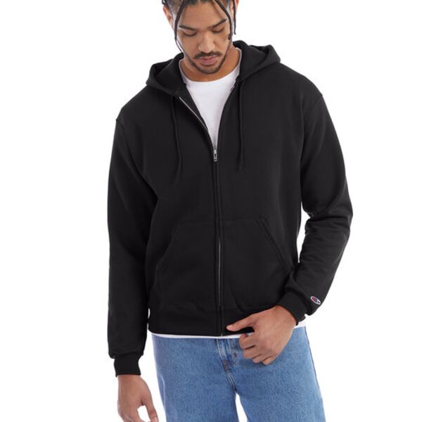 Adult Powerblend® Full-Zip Hooded Sweatshirt Thumbnail