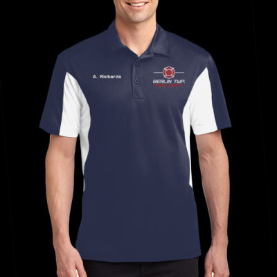 Men's Side Blocked Micropique Sport Wick ® Polo Thumbnail