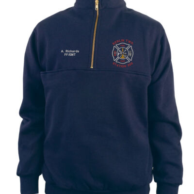 1/2 Zip Job Shirt Fire Maltese Cross Thumbnail