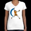 Women's Fine Jersey V-Neck Tee Thumbnail