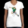 Women's Fine Jersey V-Neck Tee Thumbnail
