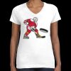 Women's Fine Jersey V-Neck Tee Thumbnail