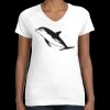 Women's Fine Jersey V-Neck Tee Thumbnail