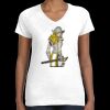Women's Fine Jersey V-Neck Tee Thumbnail