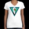 Women's Fine Jersey V-Neck Tee Thumbnail
