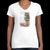 Women's Fine Jersey V-Neck Tee Thumbnail