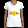 Women's Fine Jersey V-Neck Tee Thumbnail