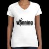 Women's Fine Jersey V-Neck Tee Thumbnail