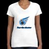 Women's Fine Jersey V-Neck Tee Thumbnail