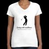 Women's Fine Jersey V-Neck Tee Thumbnail