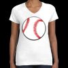 Women's Fine Jersey V-Neck Tee Thumbnail